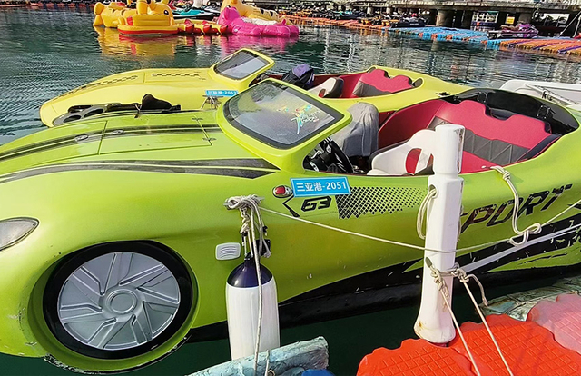 Un vert jet-voiture