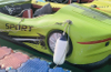 Un vert jet-voiture